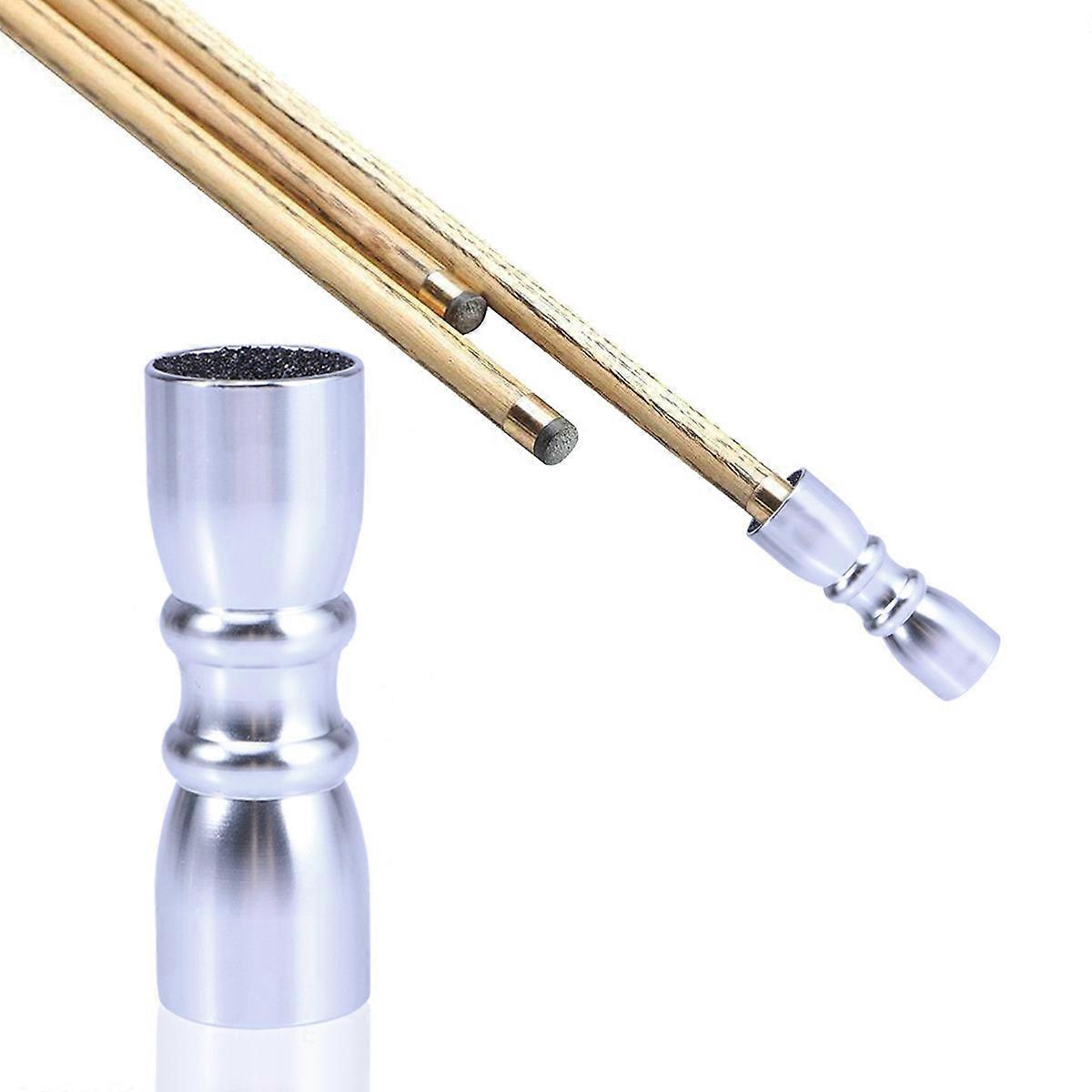 Pool Cue Tip Shaper Tool Multifunction Snooker Accessory Billiard Cue Scuffing Aerating Silver 1Pack