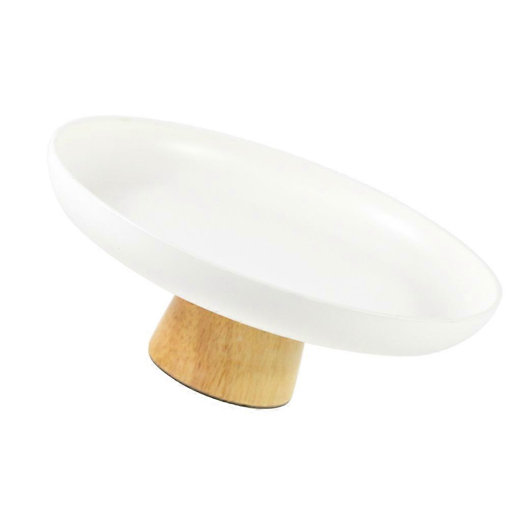 White Round Tray for Storage with ABS Material Strong and Durable Portable Practical Circular Design Fine Workmanship