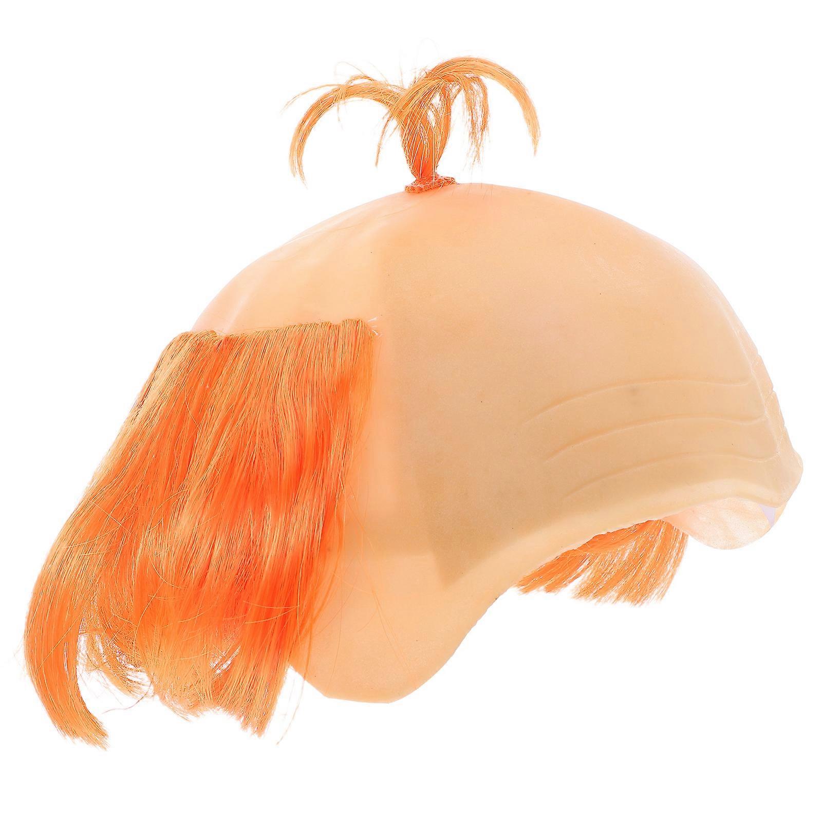 Party Wigs Bald Cap Man Humorous Performance Prank Video Use Cosplayers Themed Parties Lightweight Breathable 1Set