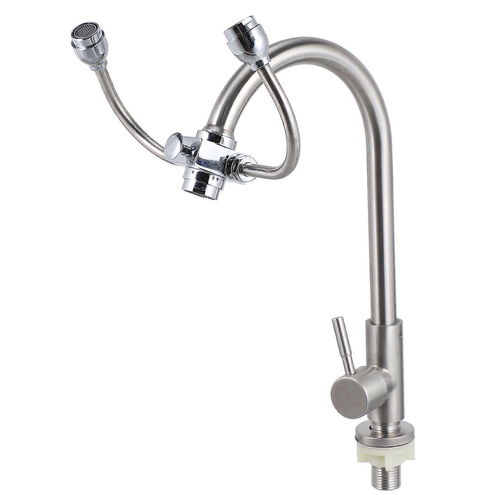 Sink Mount Eye Flush Eye Wash Station Portable For Emergency Situations Silver 32X18cm Water Pressure Driven 1Set