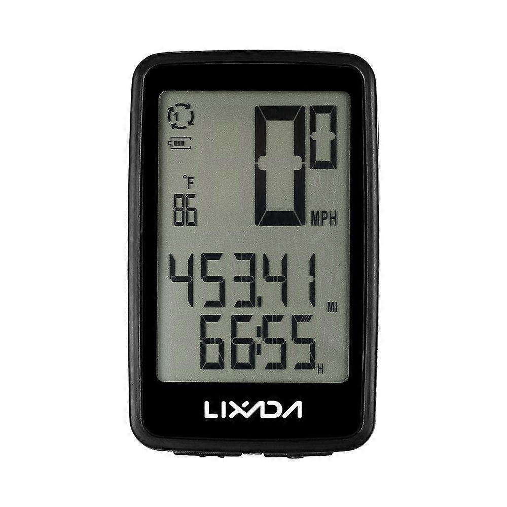 Lixada USB Rechargeable Wireless Bike Cycle Computer with Bicycle Speedometer Odometer