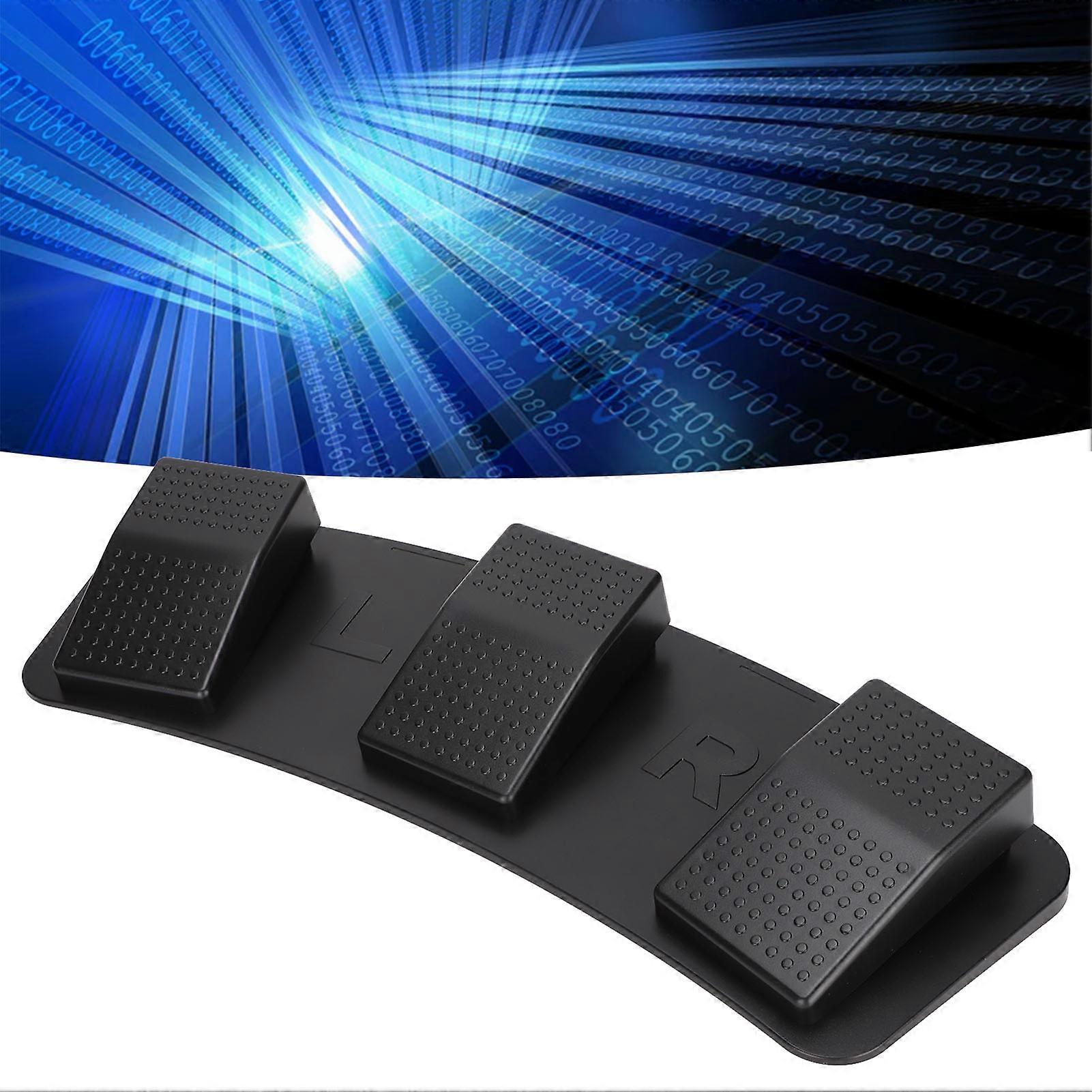 USB Triple Foot Switch Pedal Multifunctional Ergonomic Triple Foot Switch Pedal for Playing Games Factory Testing (Mechanical Switch) 