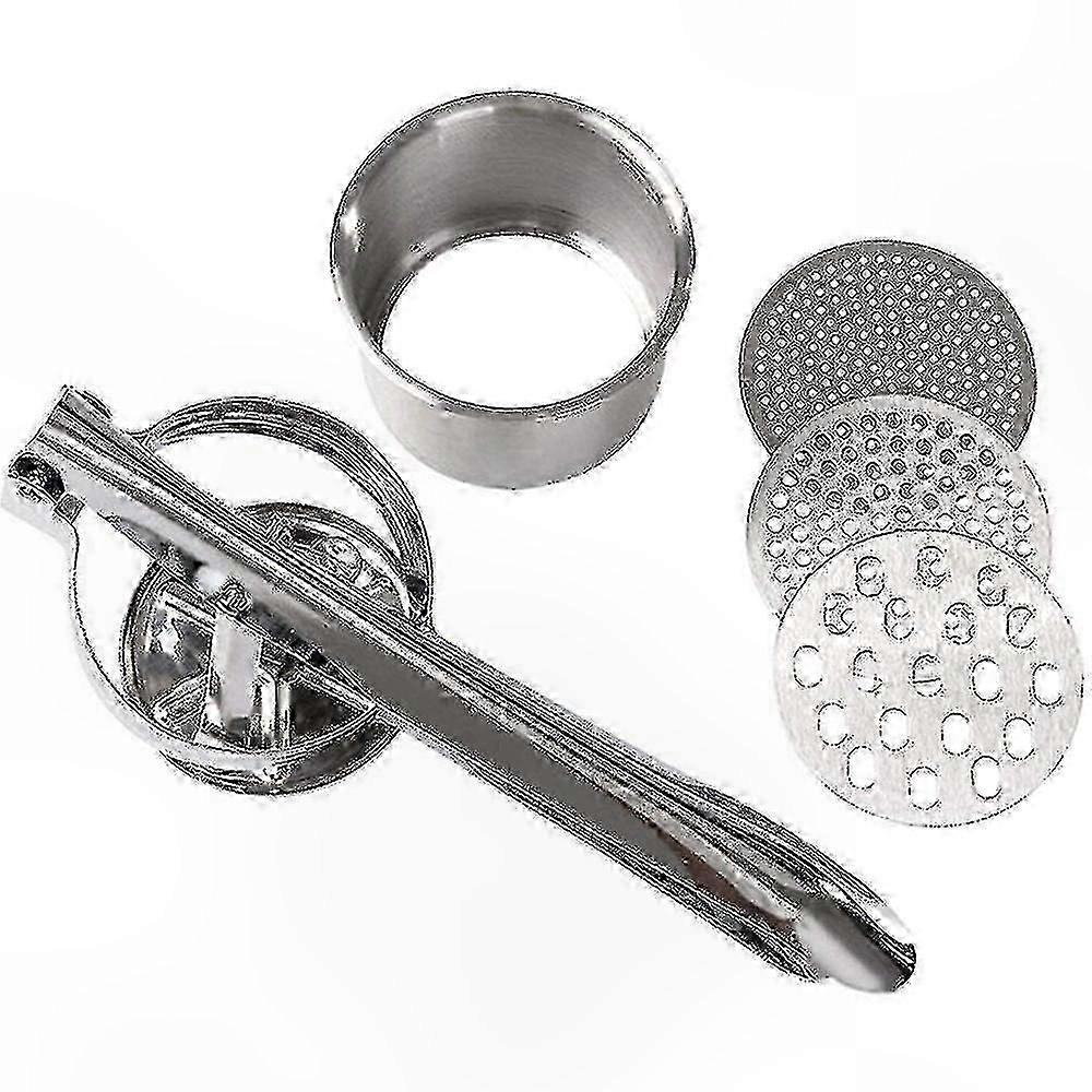 Stainless Steel Spaetzle Maker with 3 Sieve Inserts for Easy Pasta Preparation