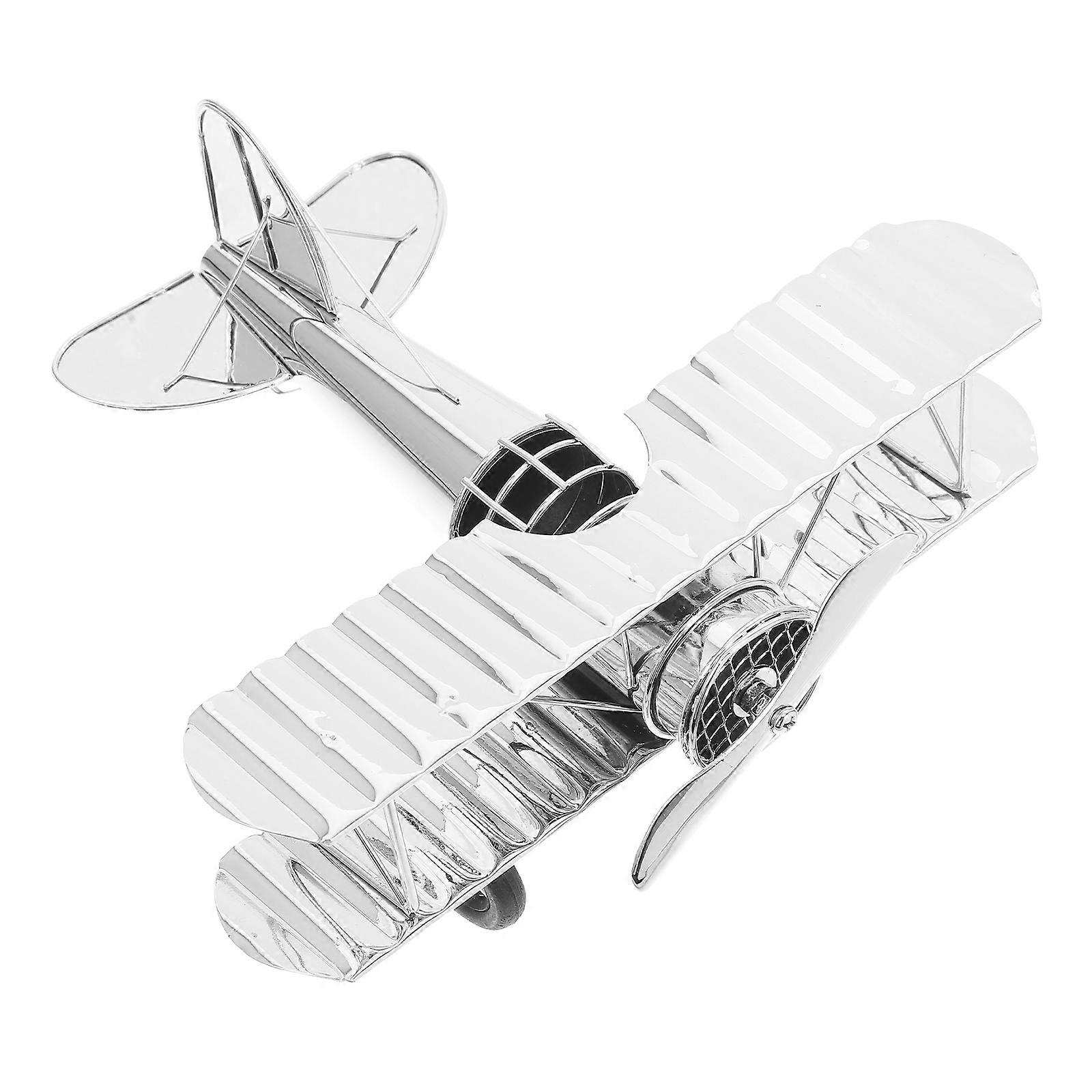 Iron Aircraft Model Aircraft Prop Vintage Aircraft Model Desktop Ornament