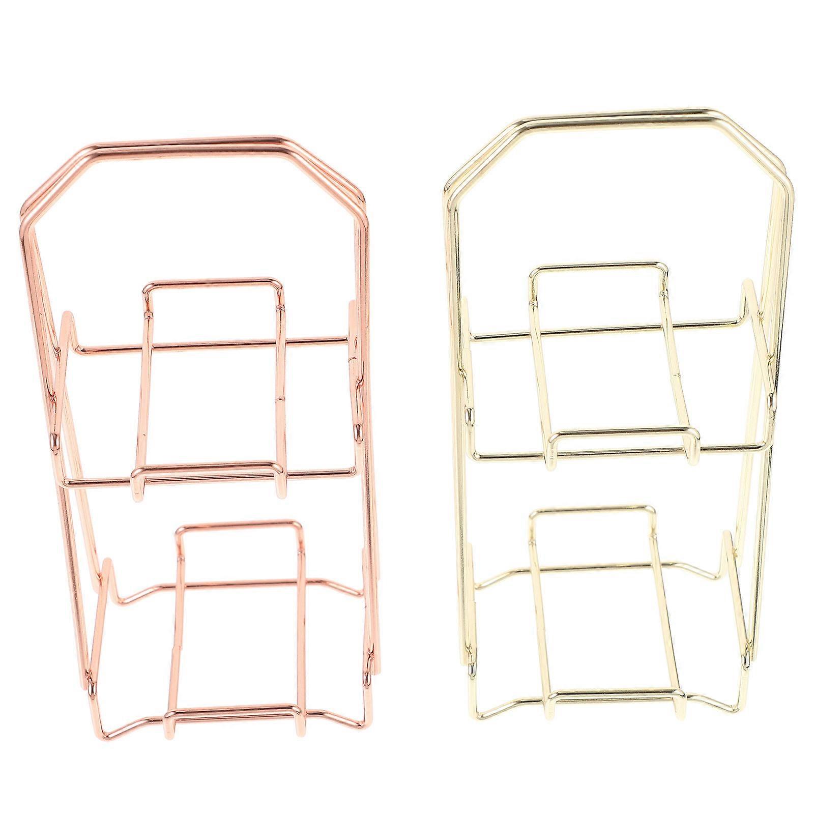 Double Layer Powder Puff Rack Creative Makeup Sponge Holder with Ventilated Design for Travel & Home Use Compact, Space Saving Beauty Organizer
