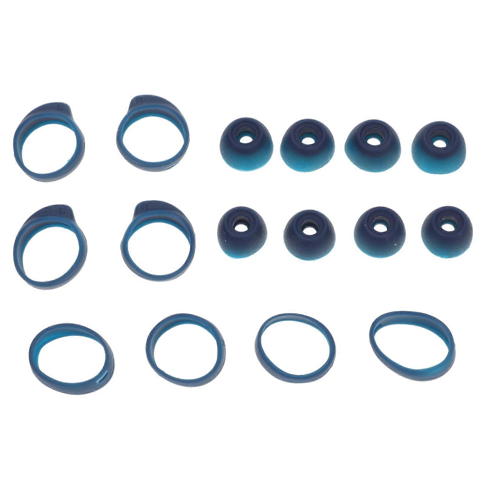 Ear Buds Tips Small 16Pcs Protective Cover Useful For Daily Use And Travel Accessories Blue