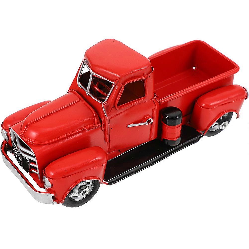 クリスマスお祭りトラックデザインのためのダイキャストメタルカーモデル子供のための1パック装飾品