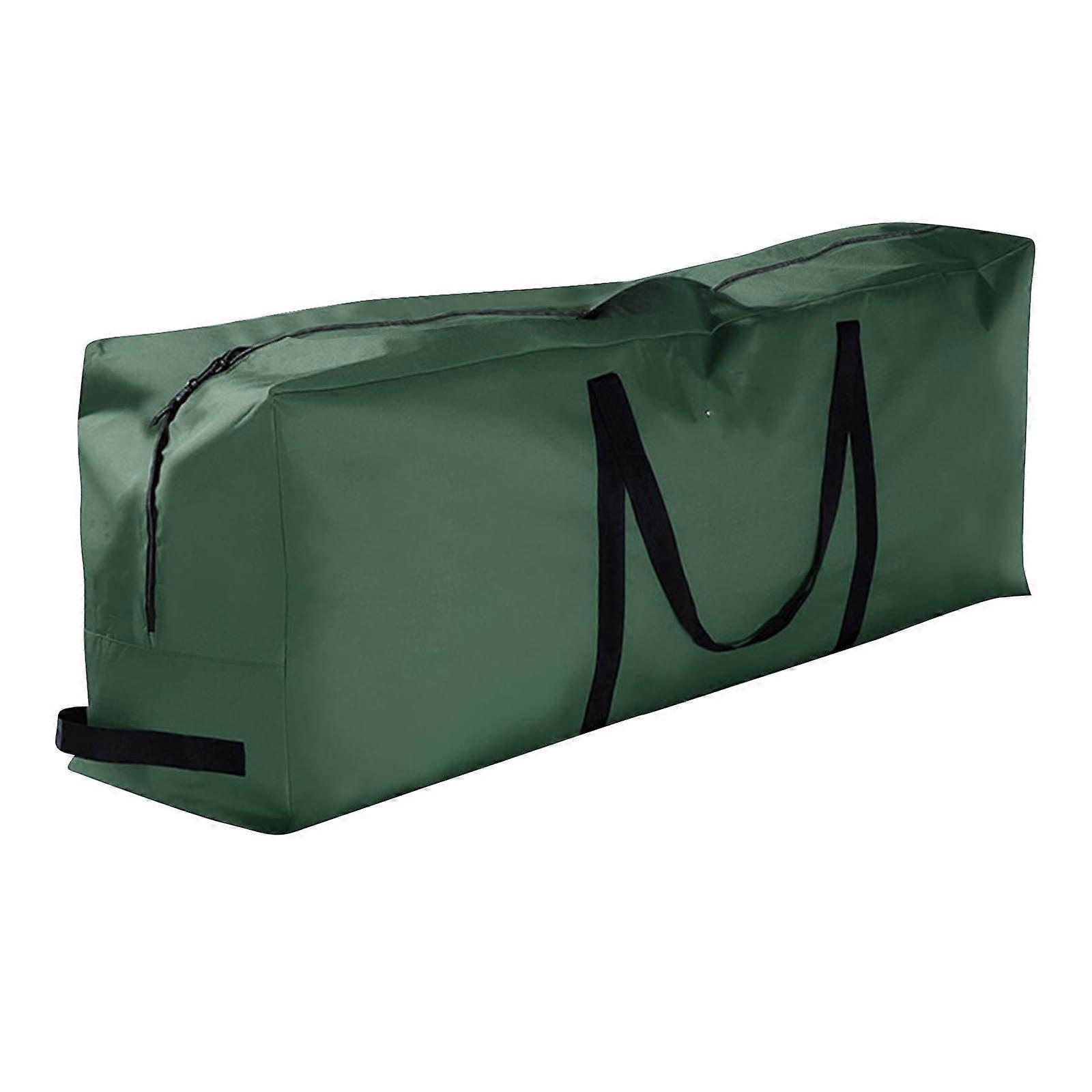 Christmas Tree Storage Bag, Waterproof Oxford Travel Bag for Trees Up to 4 Feet, Multi-Purpose with Reinforced Handles and Double Zippers, Green