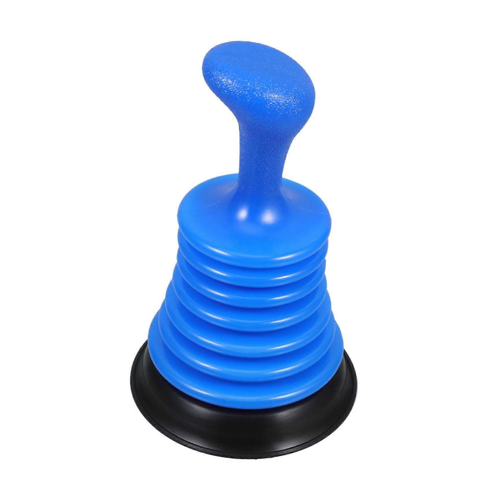 Bathroom Plunger For Sink And Shower Drain Unclogger Tool Heavy Duty Suction Cup Blue Mini Drain Clog Remover 1