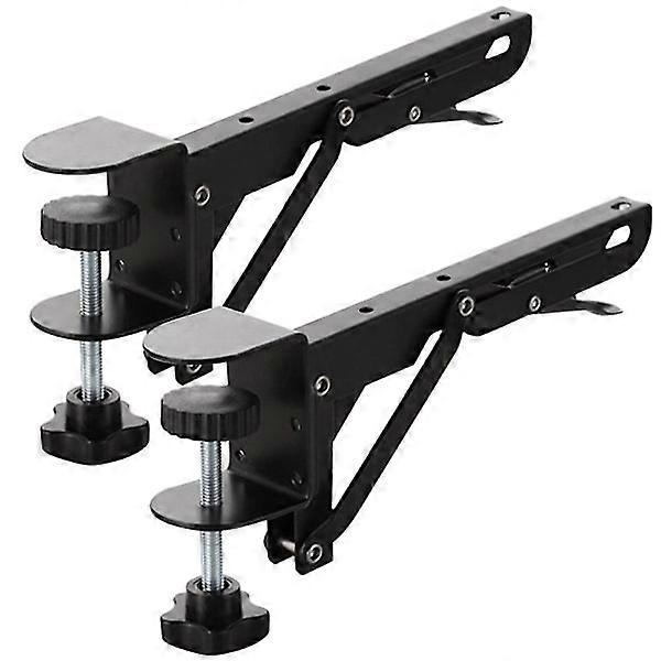 1 set keyboard hand rest bracket foldable desk keyboard tray bracket (19X8.4CM, black)