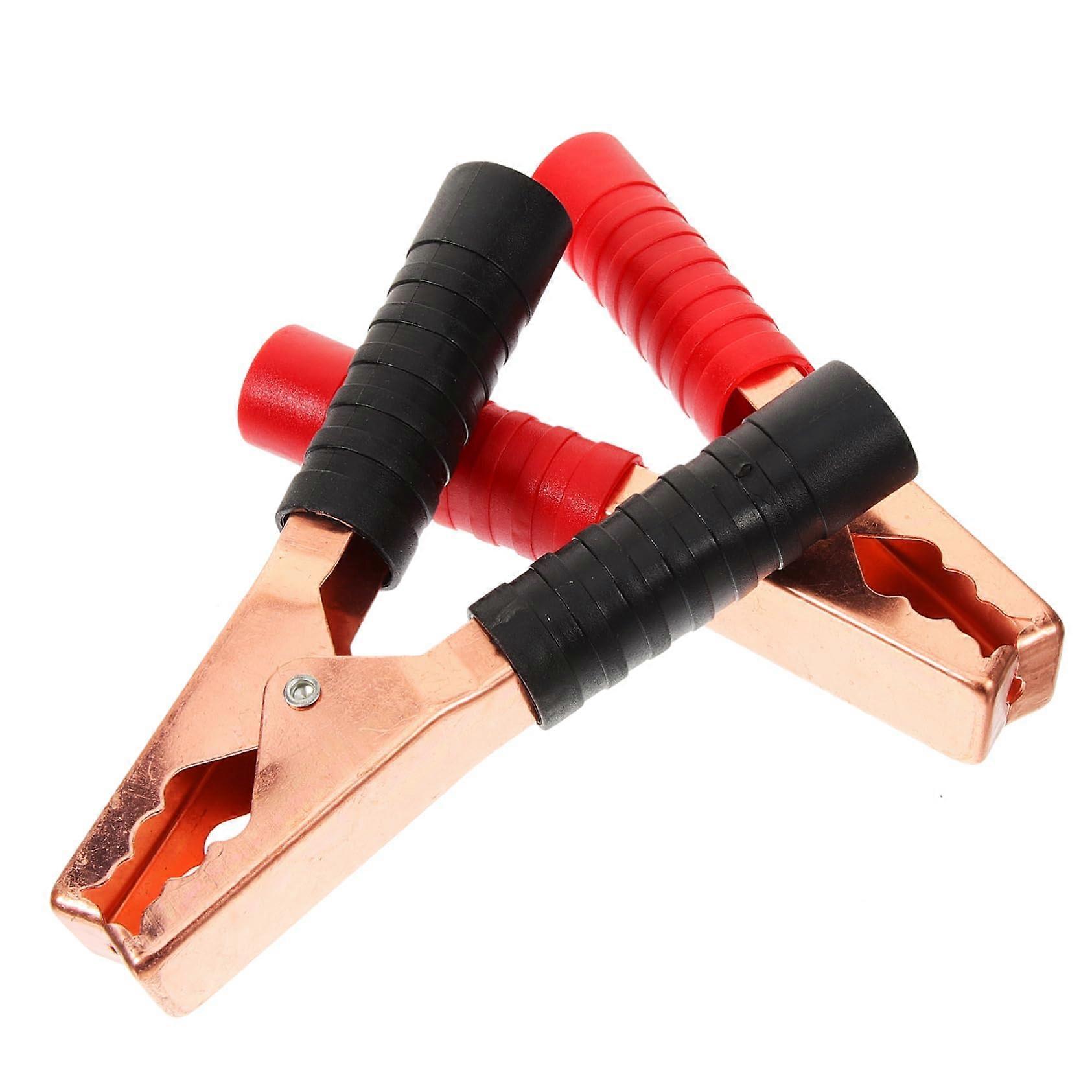 Battery Clamps 1 Pair For Car Battery Jumper Cables Durable Ergonomic Design For Jump Starters And Emergencies