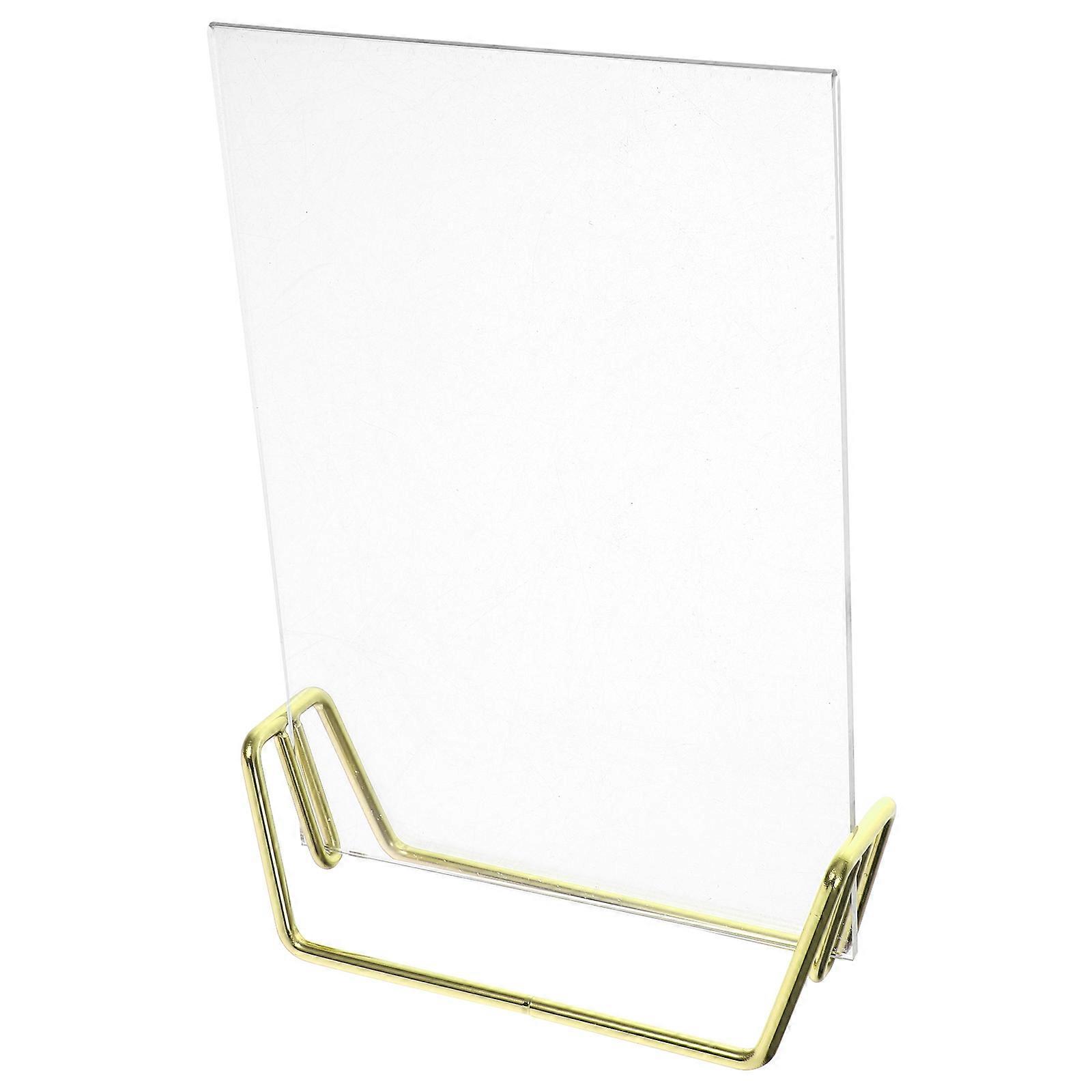 Golden Acrylic Photo Frame for Home Use Sturdy and Elegant Craft 4x6 Inches