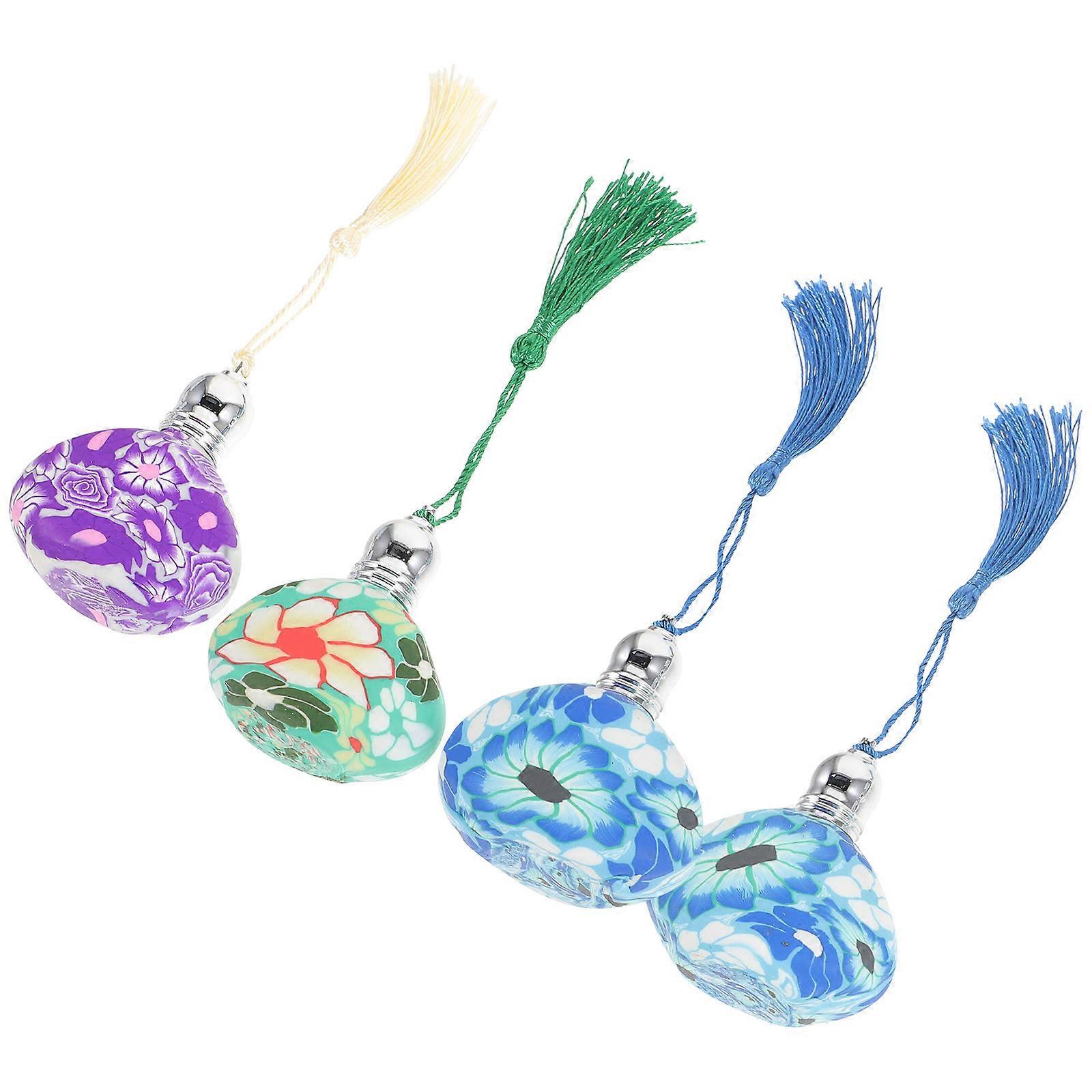 Essential Oil Roller Bottle Glass Aromatherapy Roller for Storage 4Pcs