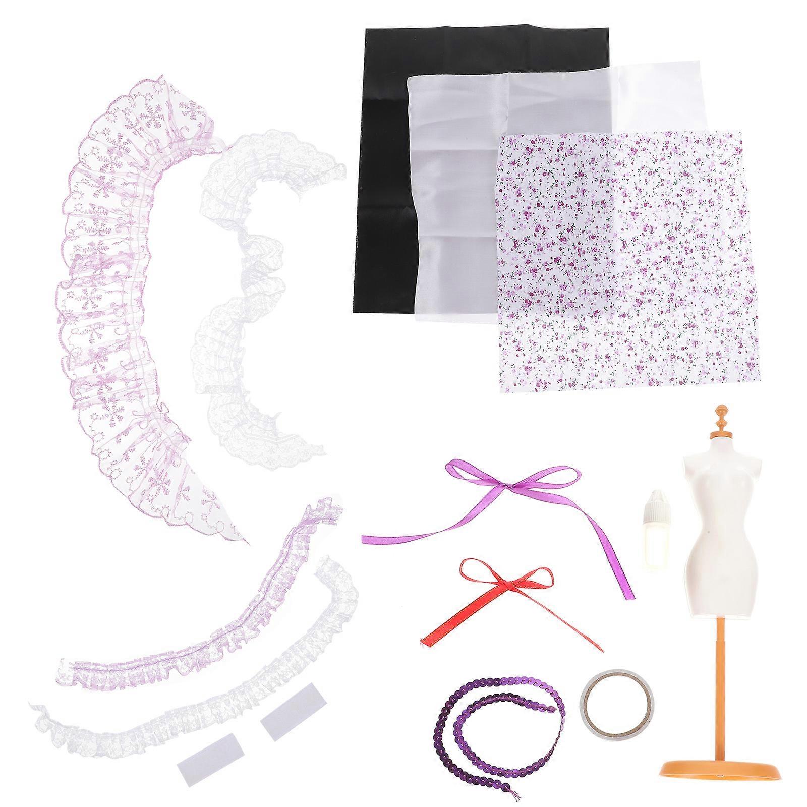 子供用ドレスメイキングキット 1セットファッションデザインアクティビティキット 女の赤ちゃんのための各種開発