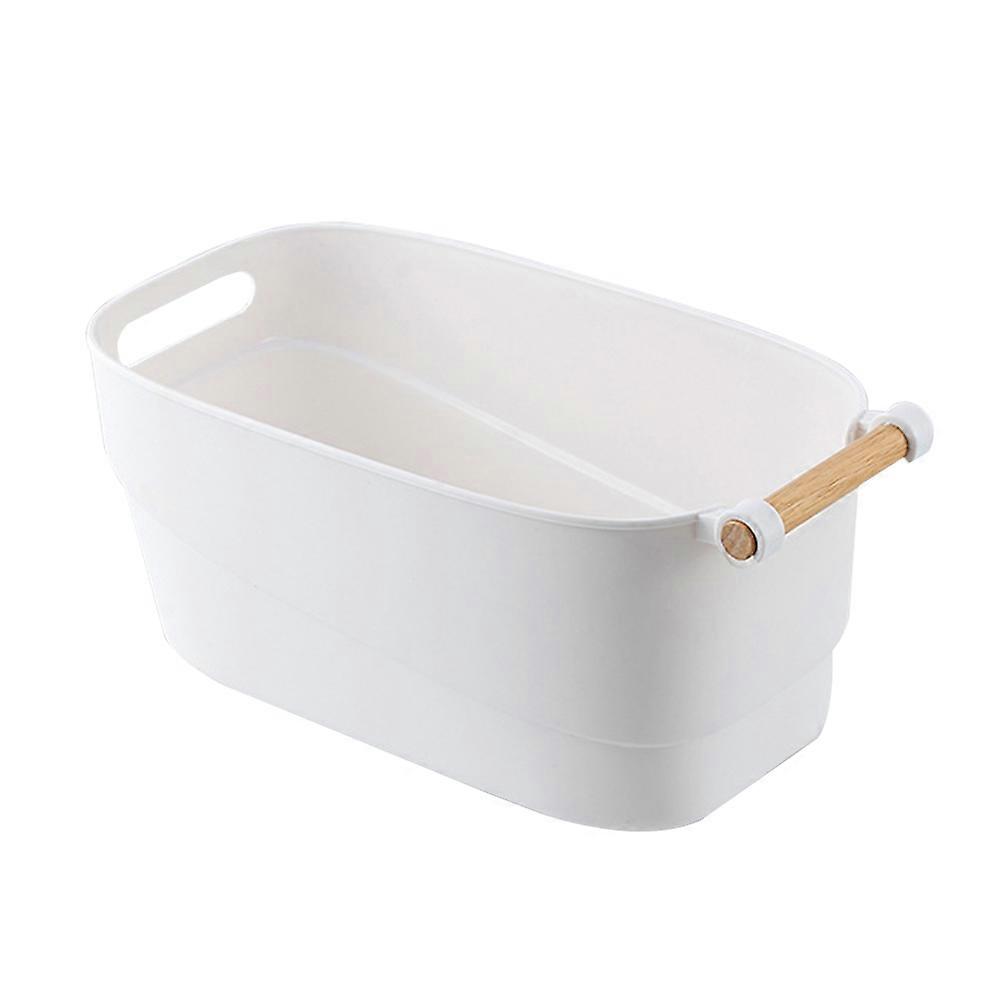 White Plastic Storage Box for Kitchen and Bedroom Organizing Small Spaces Saving Elegant Design 1 Piece Small Size