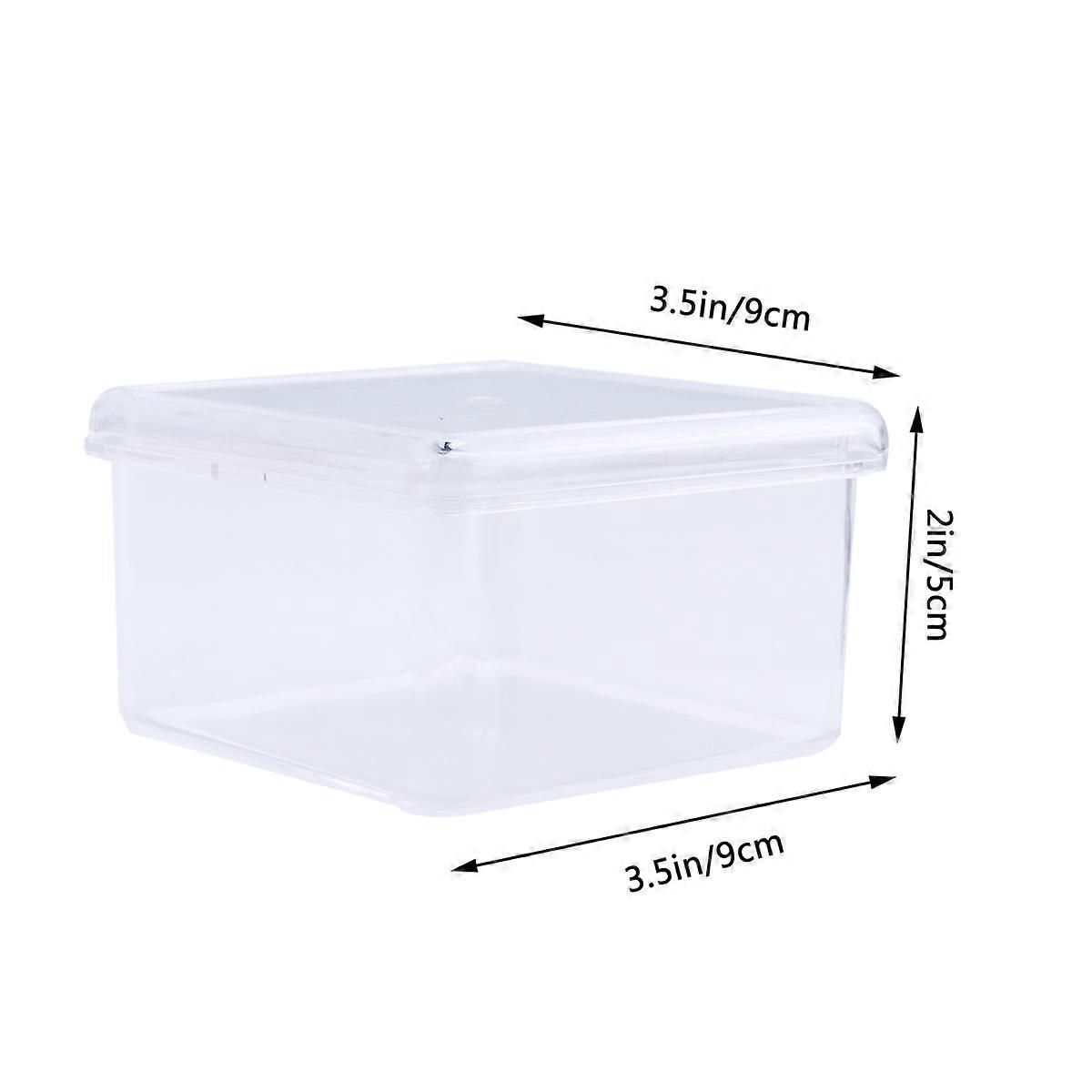 Transparent Cosmetic Organizer with Clear Acrylic Design for Easy Viewing and Space Saving 9x9cm