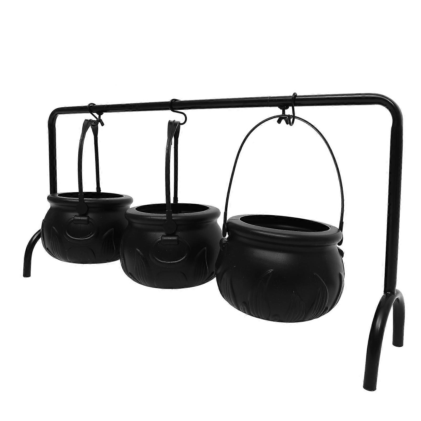 Portable Halloween Candy Bucket Storage Halloween Elements 1 Set For Home Decoration