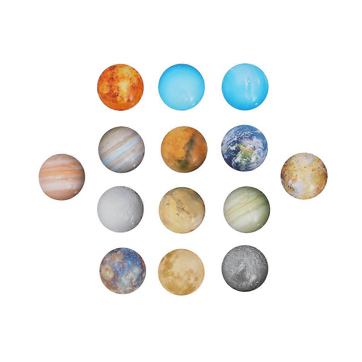 14Pcs Half Round Circle Flat Back Mixed Style Glass Tiles For DIY Projects Jewelry Making Applications Waterproof