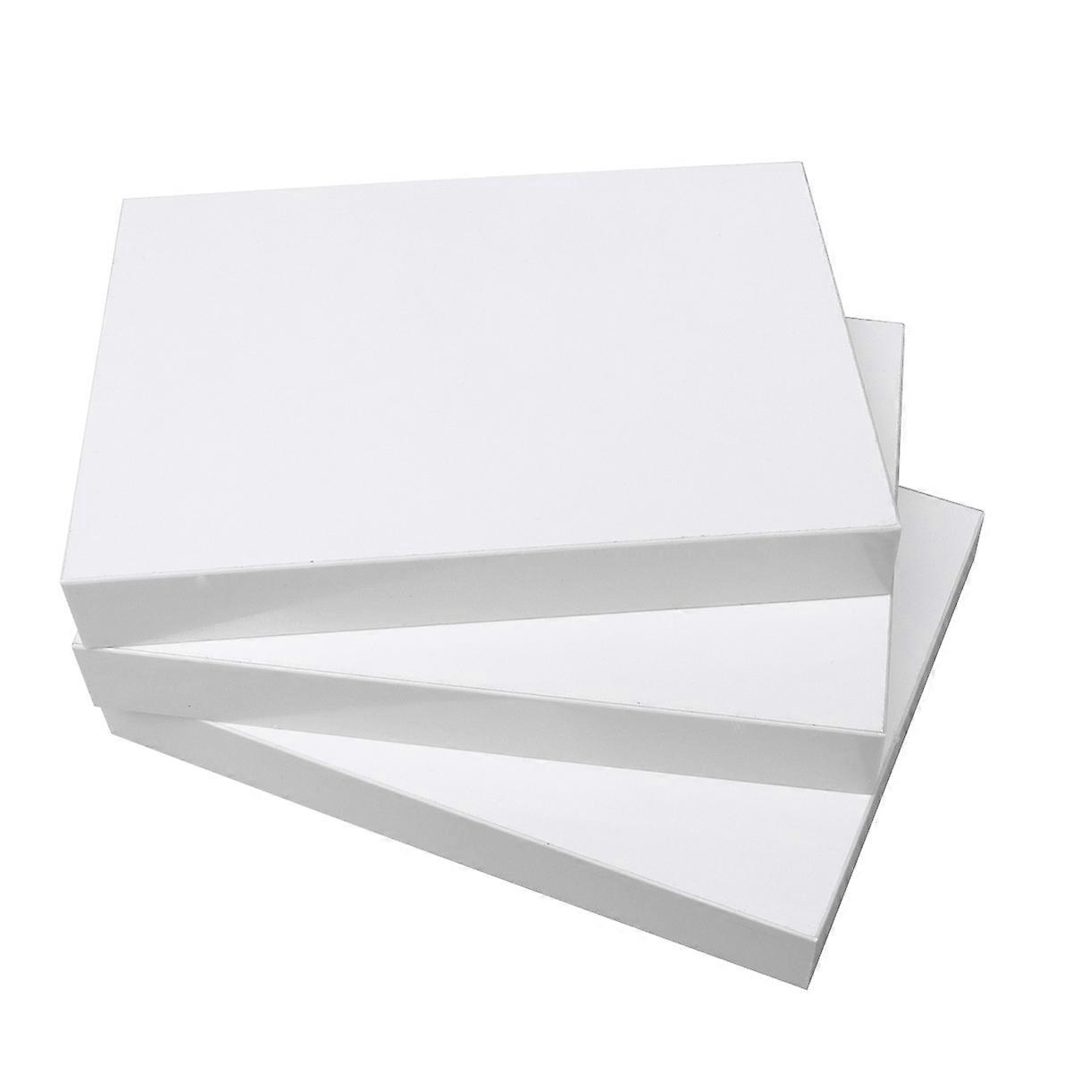 3pcs Wall Mounted Shelves for Storage Made of Particle Board in White Color Ideal for Home Decor