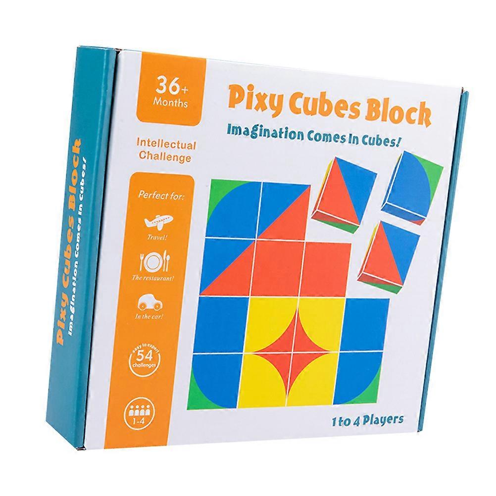 Wooden Design Cards Bricks for Enhancing Spatial Thinking & Creativity in Preschool and Kindergarten Education