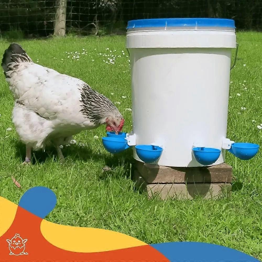 Universal Poultry Model - 5-pack Automatic Water Feeder For Chickens