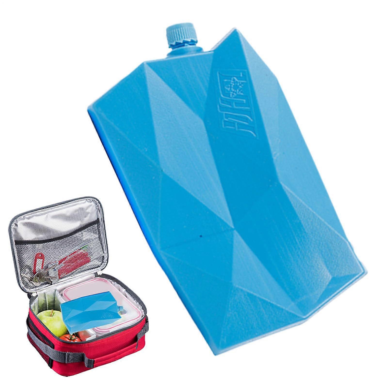 Ice Pack For Lunch Boxes - Extra Large Crystal Ice Box, Portable Freezer Blocks, Reusable Cooling Elements For Picnics