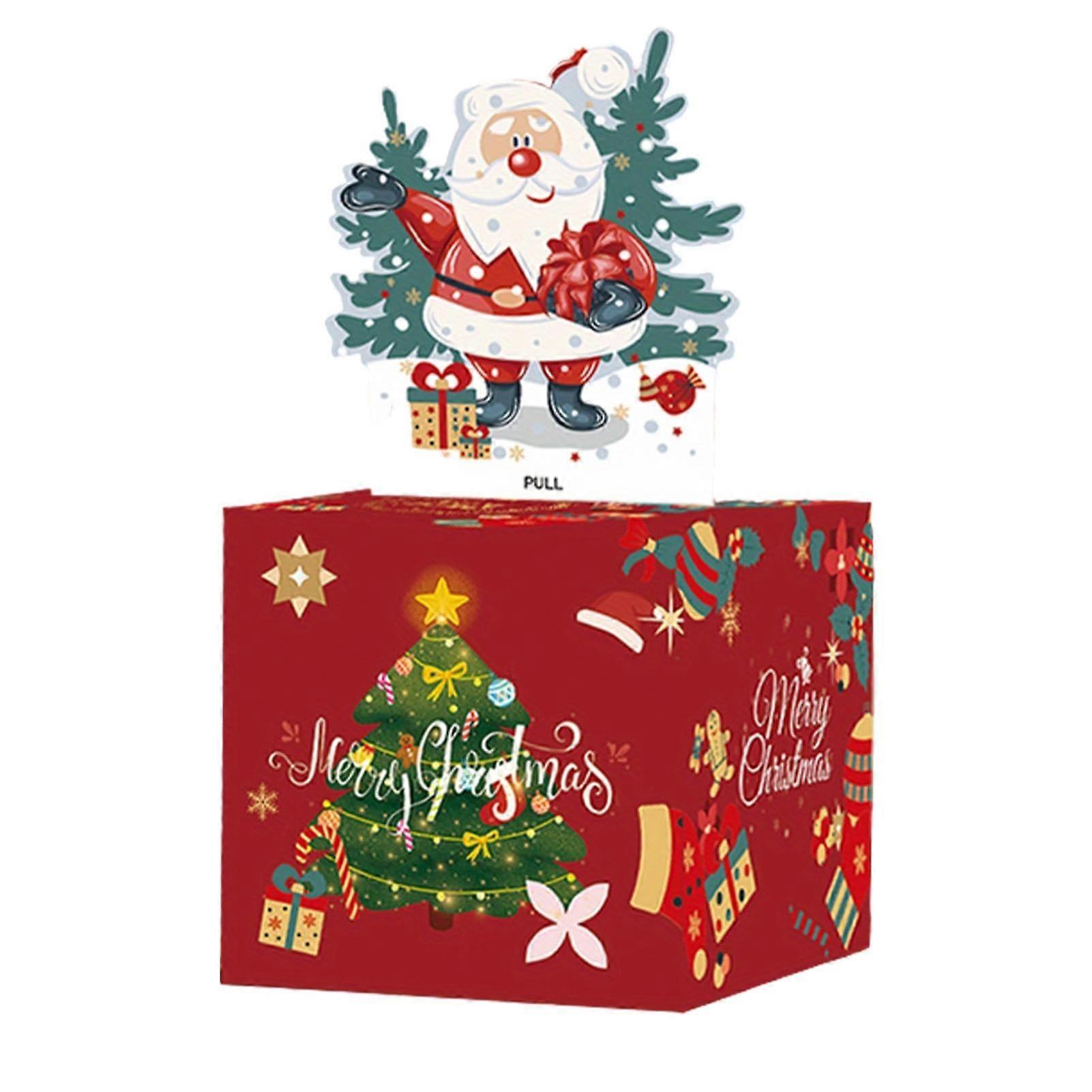 Frohe Weihnachten Spardose, 2er Pack, Pop Up Geldgeschenke für Frau, Mutter, Freunde