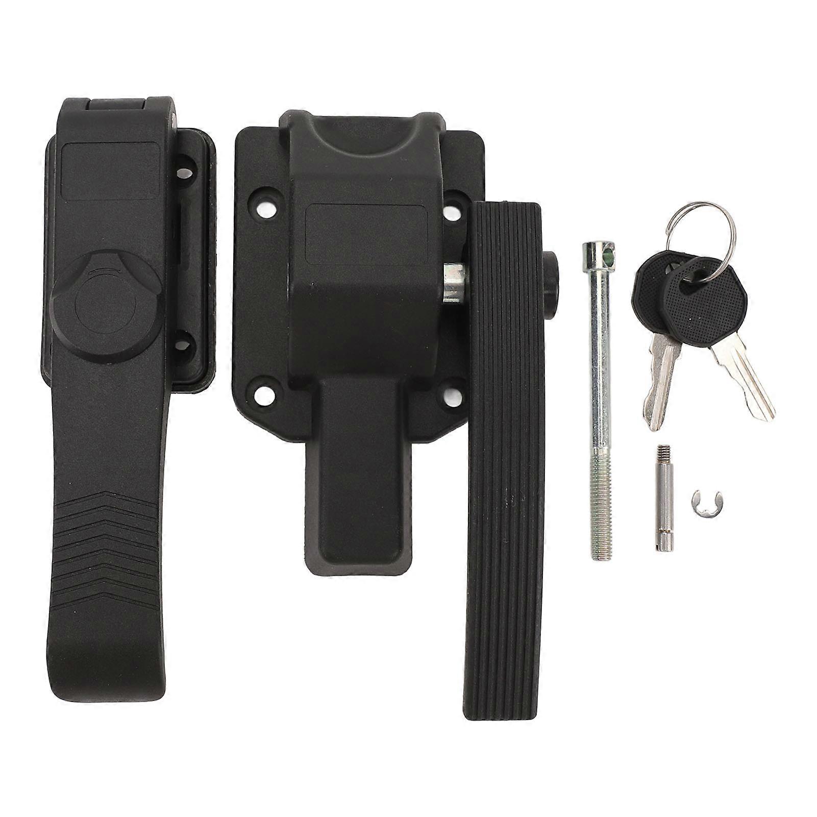 Enhanced Safety Door Handle Latch Matte Black for RV Campervan Trailer Boat Marine