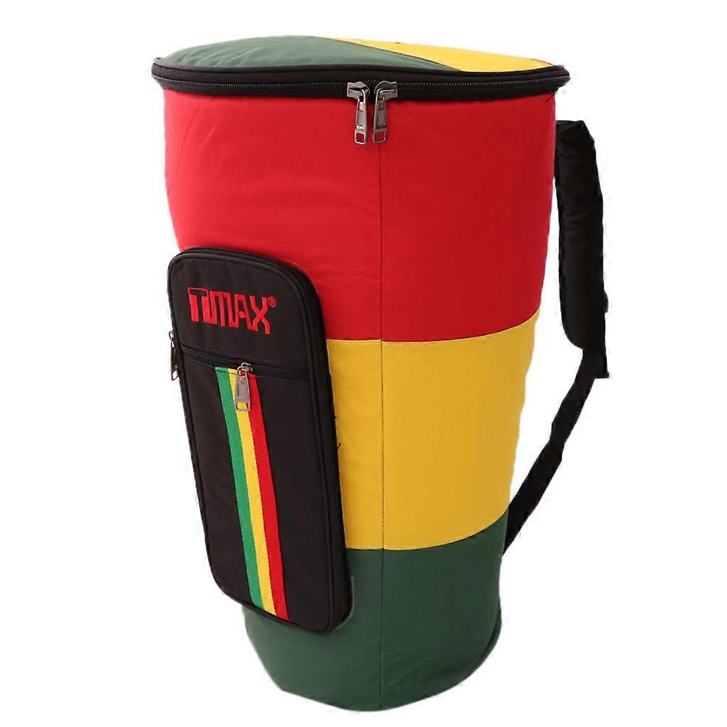 African Drum Carry Bag Backpack Djembe Bag 12 Inch Gig Bag - Colorful Durable Storage for Percussion Instruments