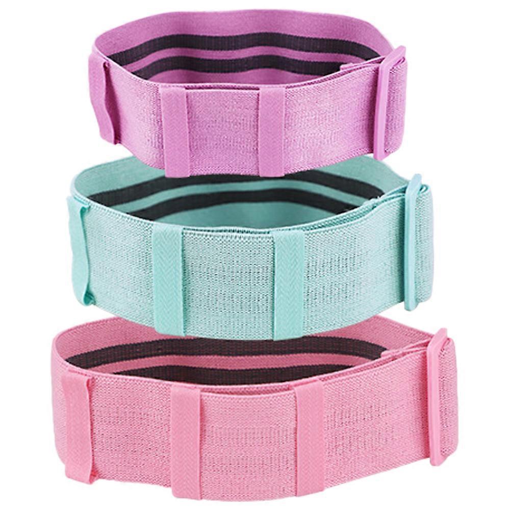 Glute bands, adjustable fabric resistance bands for legs, designed for exercise.