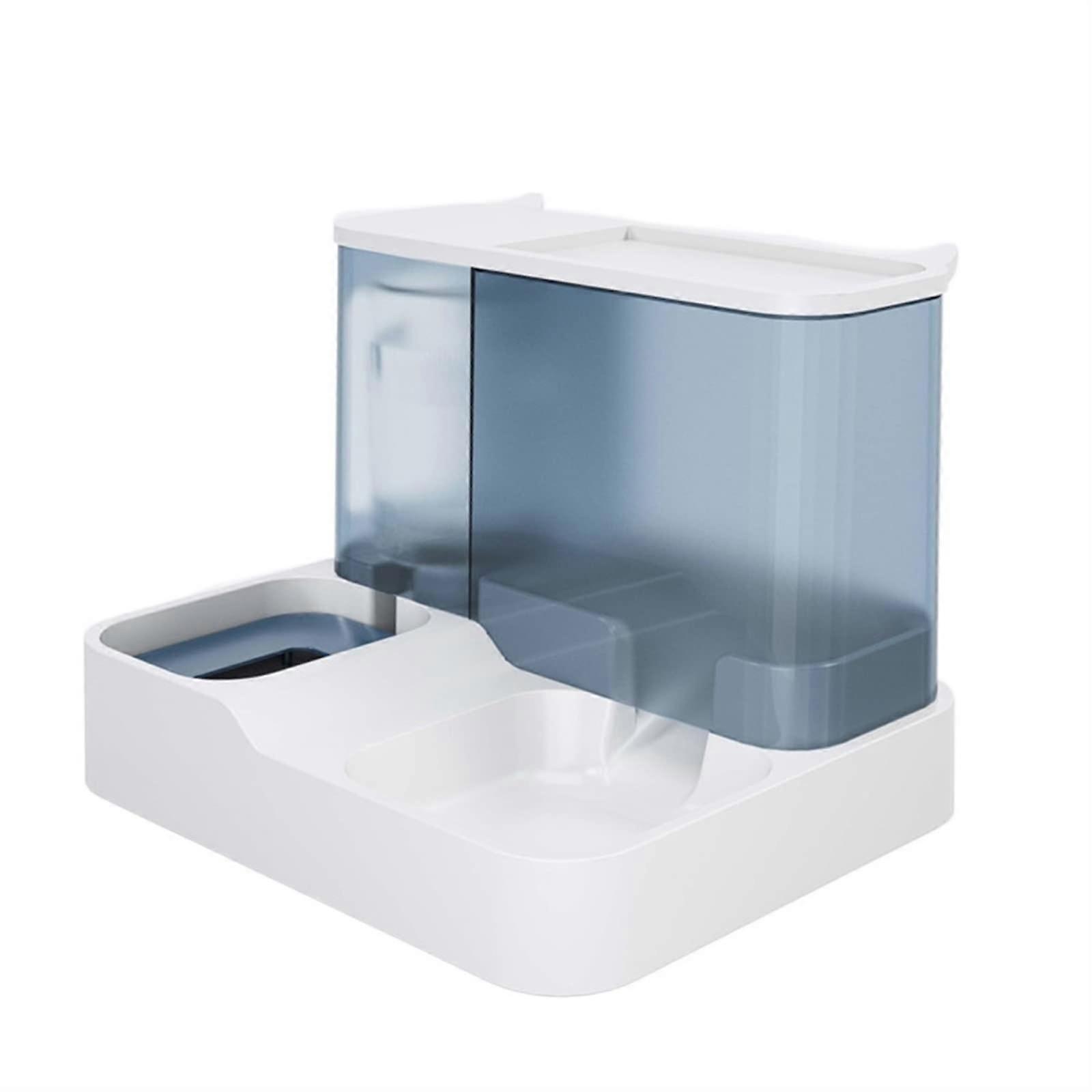 Automatic Feeders Dogs And Cats No-Electric Large Capacity Pet Water Dispenser Flowing Water Does Not Wet Mouth Blue