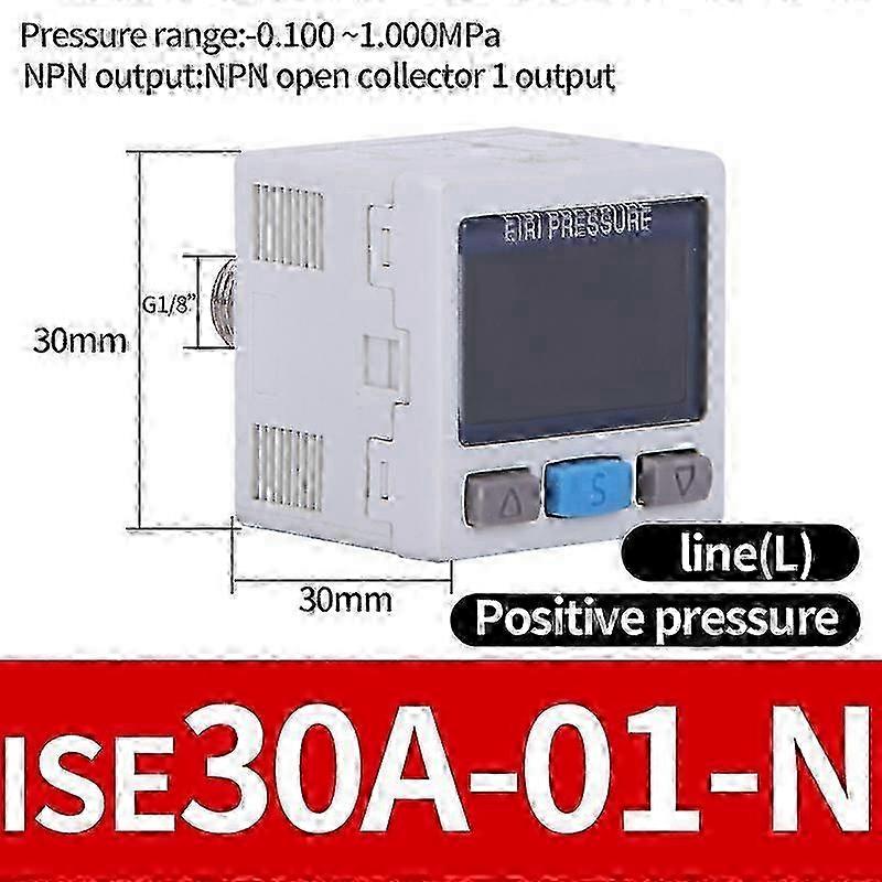 Zse / Ise30a pneumatische hoge precisie elektronische digitale display drukschakelaar Ise30a-01-n-l Zse30a-01-p-l Zse30af-01-a