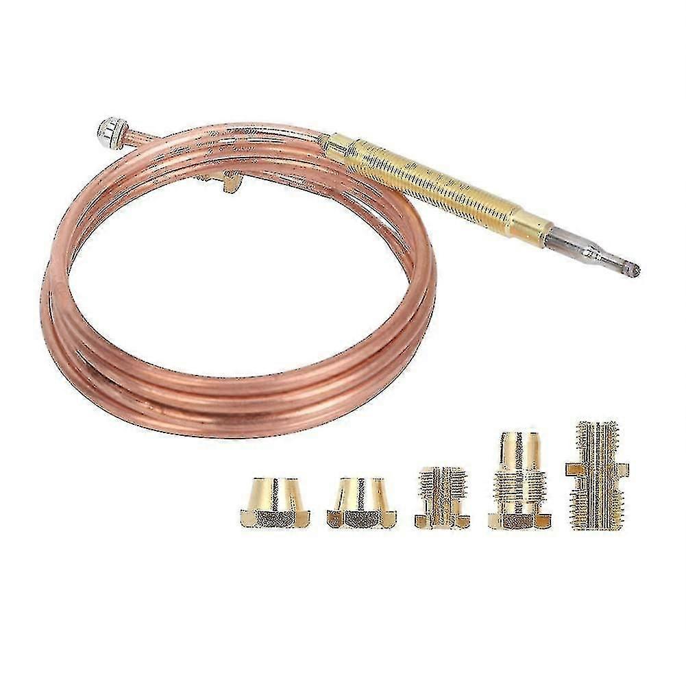 Universal 900mm BBQ Grill Thermocouple Replacement, Compatible with Fireplaces