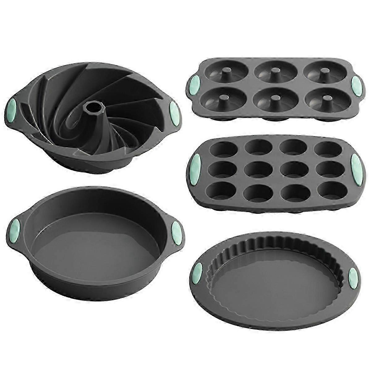 Silicone Cake Mold Set, Baking Tools for Donut, Pizza, Chiffon Cake