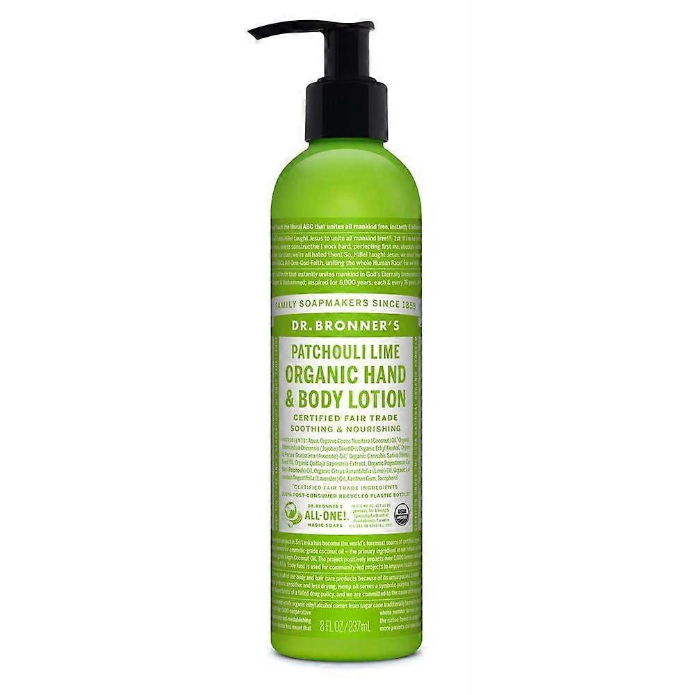 Dr. Bronner's Bio Patchouli Lime Lotion 236 ml - 4er-Pack