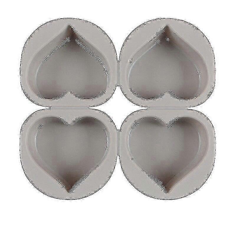 Heart Shaped Silicone Soap Molds with 4 Cavities for DIY Handmade Soap Making