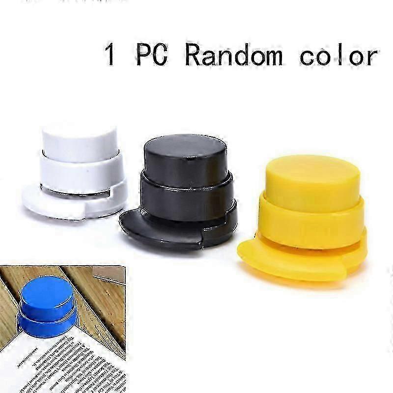 1x Office Home Staple Free Stapleless Stapler Paper Binding Binder Paperclip