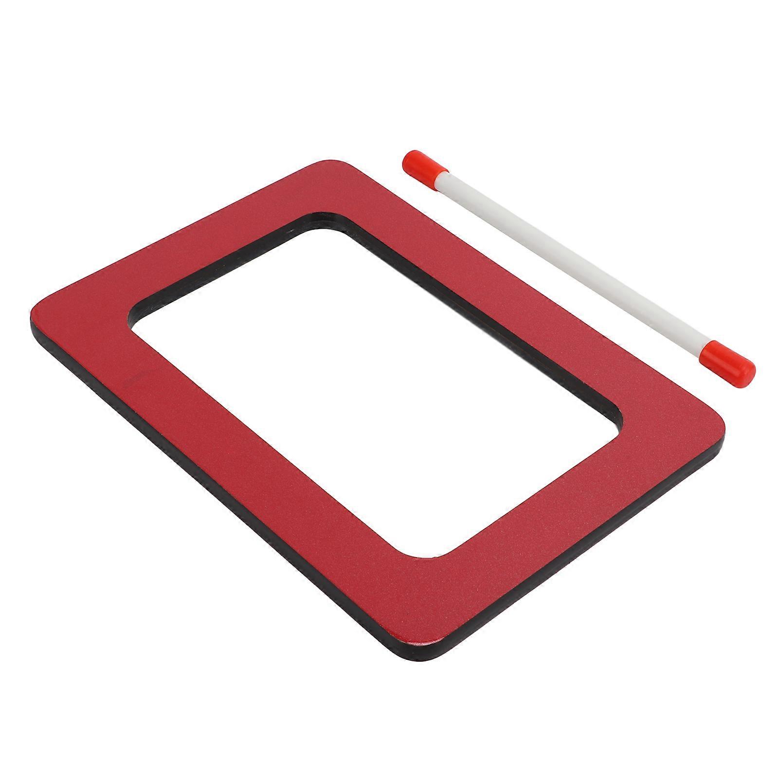 Red Hand Drum Rectangular Compressed Board Resin Skin Kids Toy