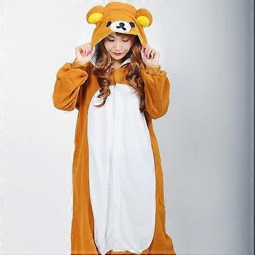 Rilakkuma Tecknad Onesie Pyjamas Par Homewear Nattkläder för vuxna