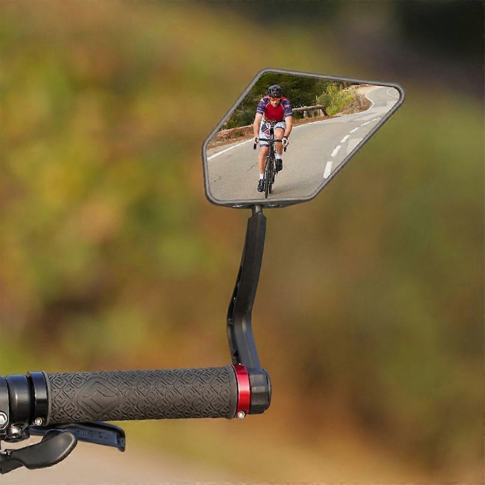 Bicycle Mirror Mini Rear View Mirror for Road Bicycles Unbreakable Rotatable Rearview Safety Side Handlebar Mirror