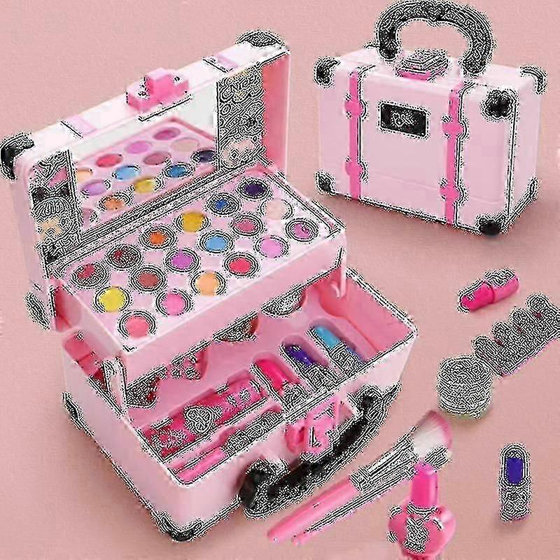 جديد 1set الاطفال ماكياج كيت لفتاة آمنة مستحضرات التجميل اللعب اللعب اللعب