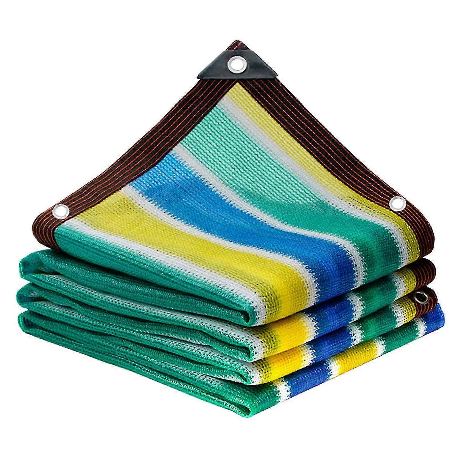 長方形のシェードネット、明るい色の屋外日よけ/スイミングプール/ガレージシェードクロス/シェード-2mx2m-マルチカラー