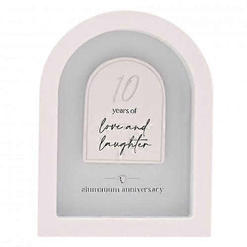 Amore Arch Plaque 18cm - 10 Years