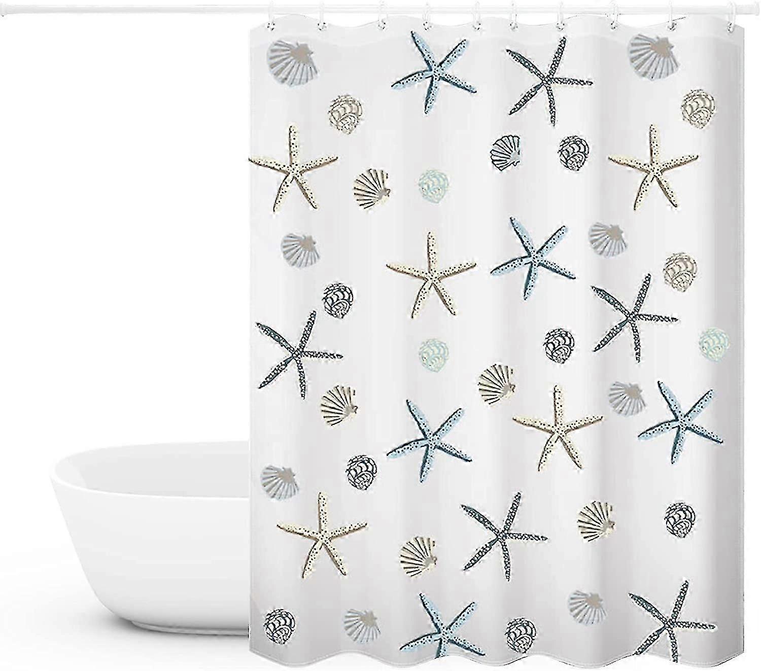 Polyester shower curtain, 180×200cm, waterproof, quick-drying and easy to care for