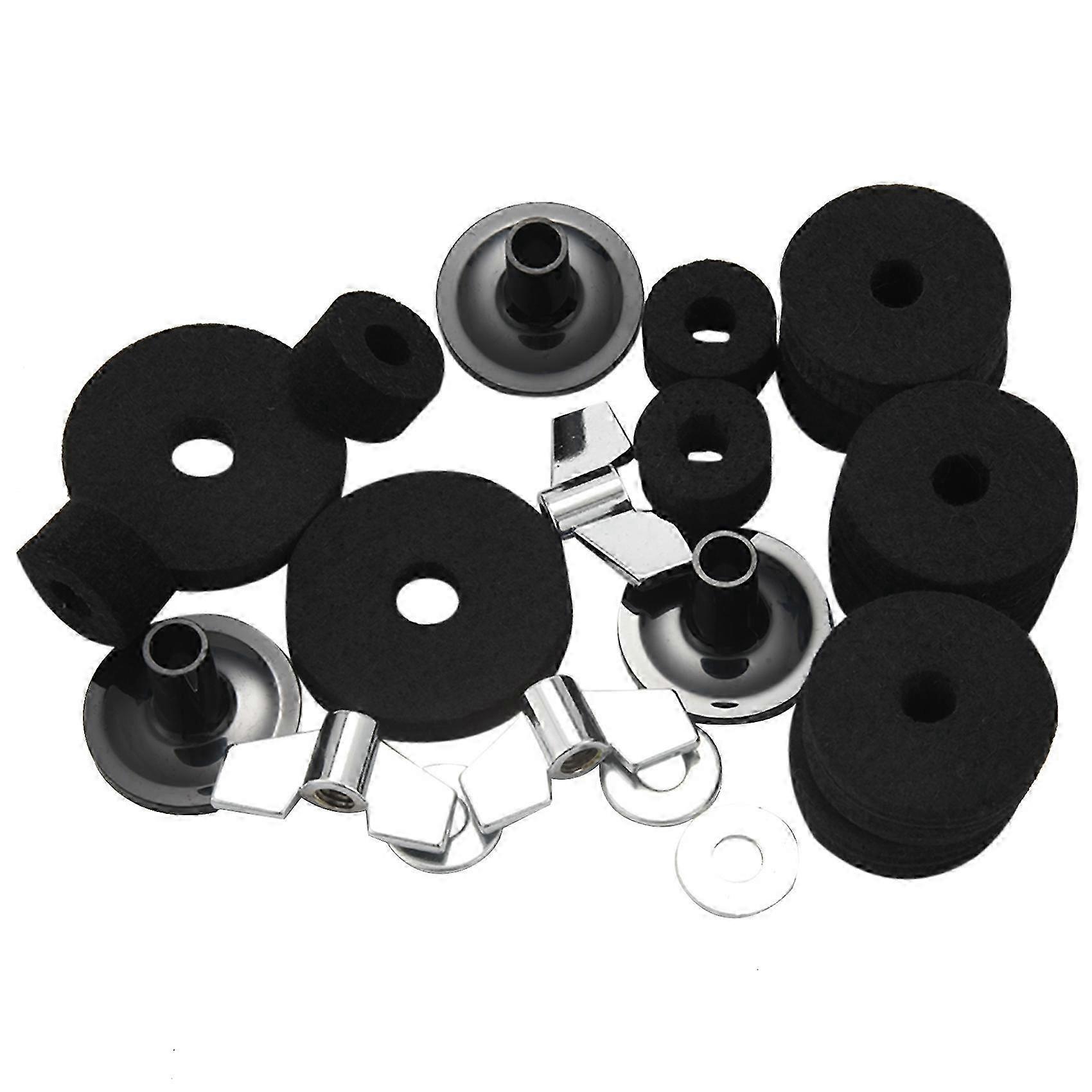 Replacement Accessories for 21 Cymbal Stand Sleeves with Washer & Base Wing Nut Package including Cymbal Felts