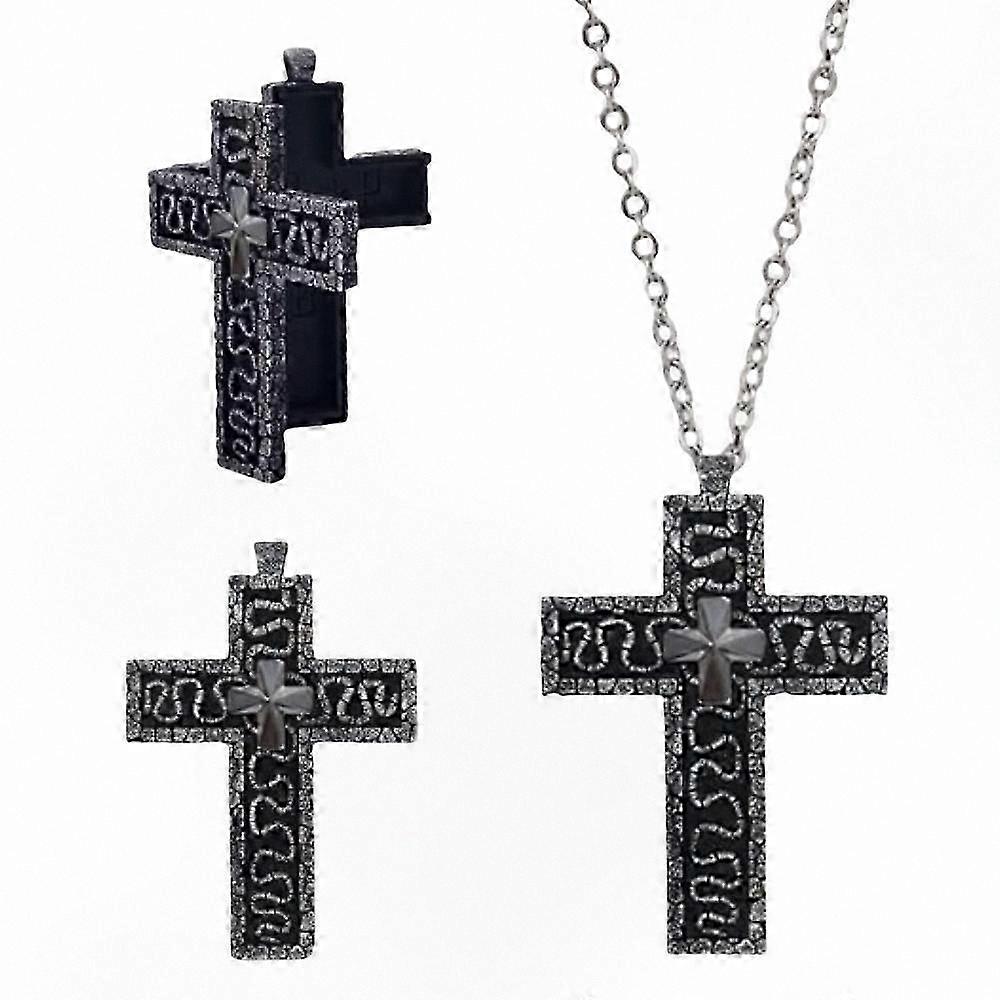 Secret Compartment Cross Pendant for Game Lovers