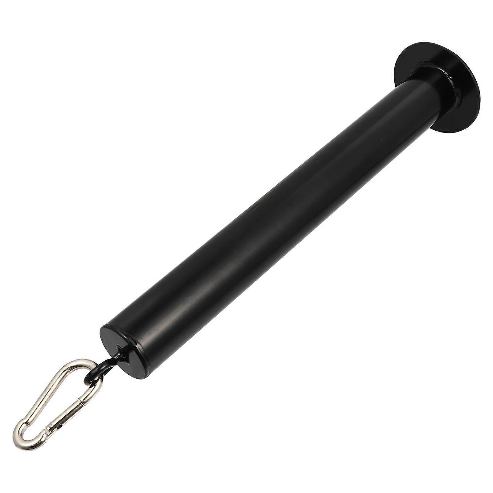 Black Steel Barbell Bracket with High Grade Material and Heavy Duty Buckle for Home Gym Use 1pc