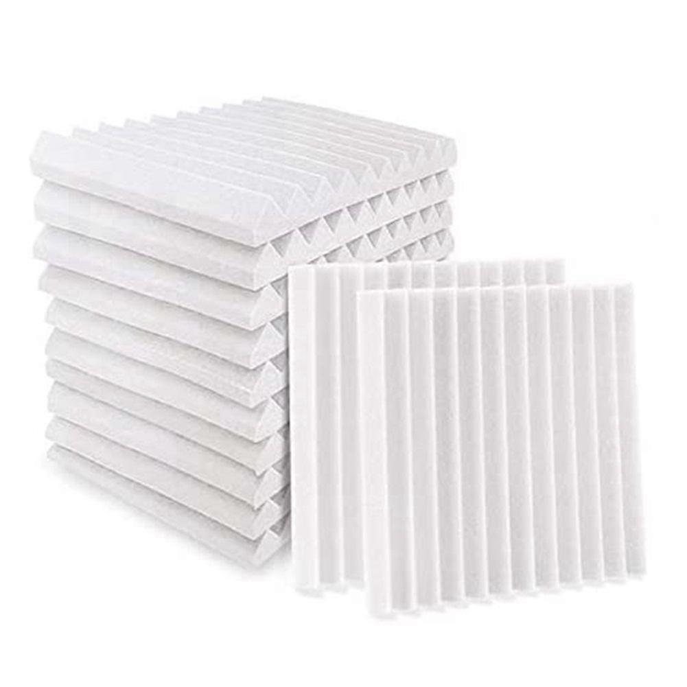 12Pcs Acoustic Foam Board,Studio Wedge Tile,Acoustic Foam Soundproof Studio Treatment Wall Panel,Et