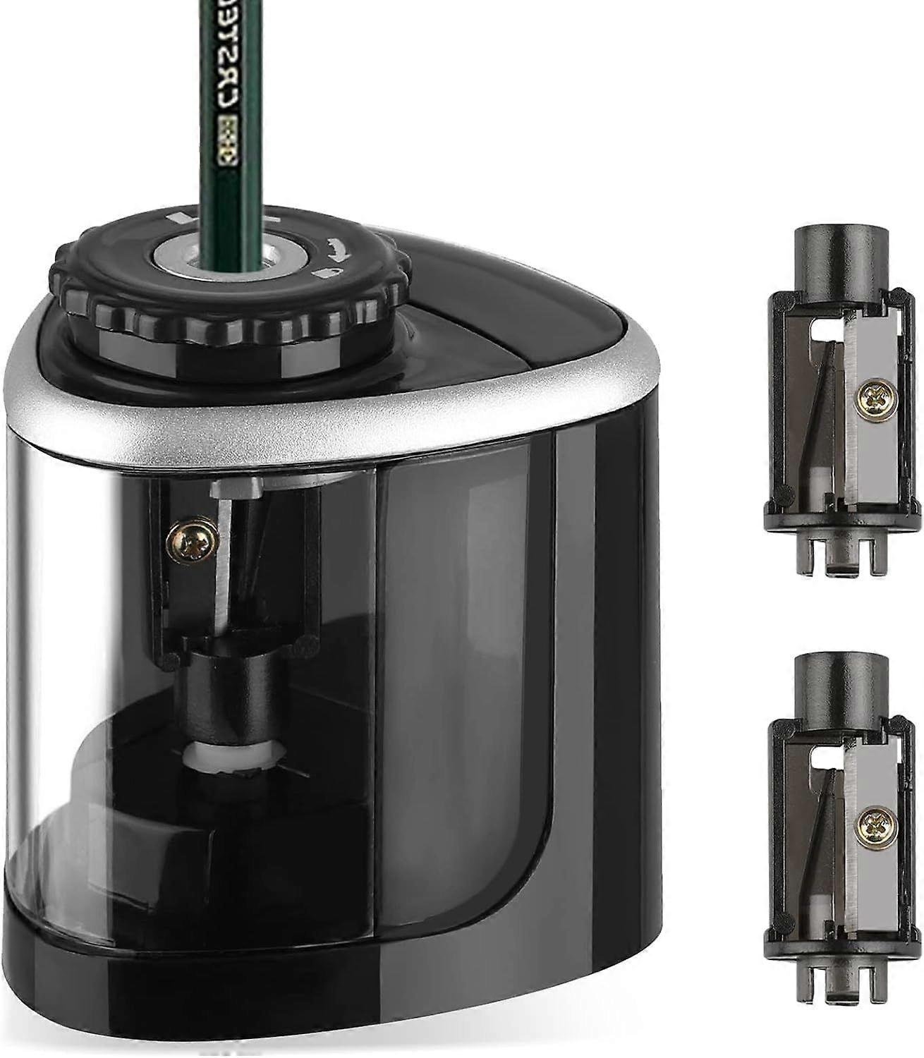 Pencil Sharpener 10 Pieces Double Hole Aluminum Alloy Pencil Sharpener Handheld