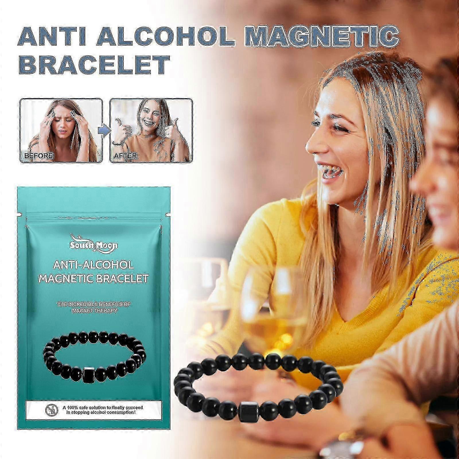 Alcohol reduction magnetic therapy bracelet for relief